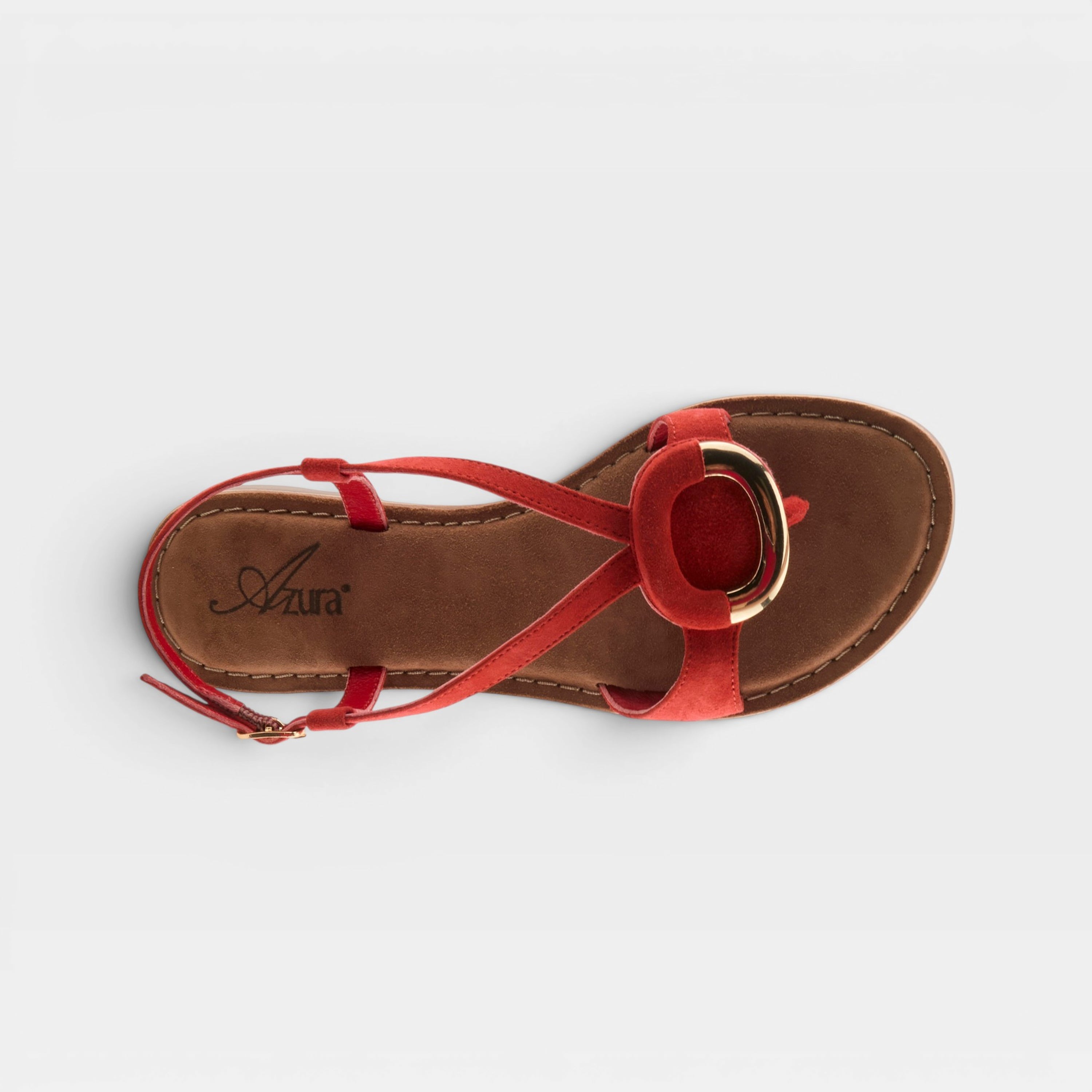 Azura Classylady Red Suede Sandal