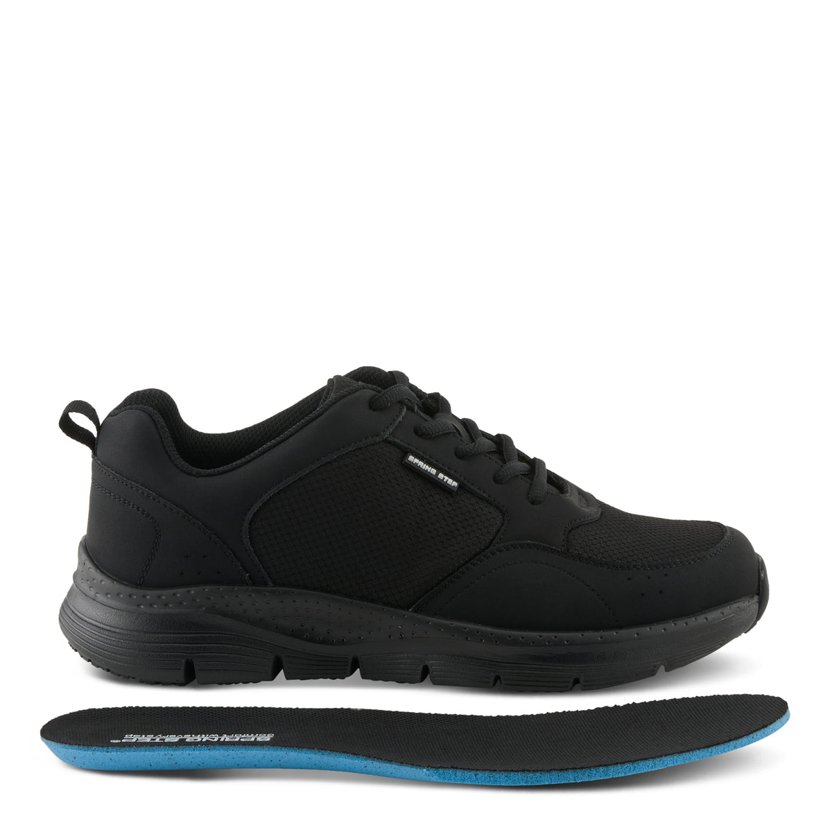 Spring Step Professional SPRING STEP PROFESSIONAL CLIVE MEN'S LACE-UP SHOES work shoe in black with comfortable work design