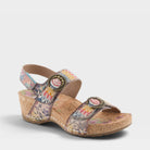 L'Artiste COLOMECOOL SANDALS in TURQUOISE MULTI, front view