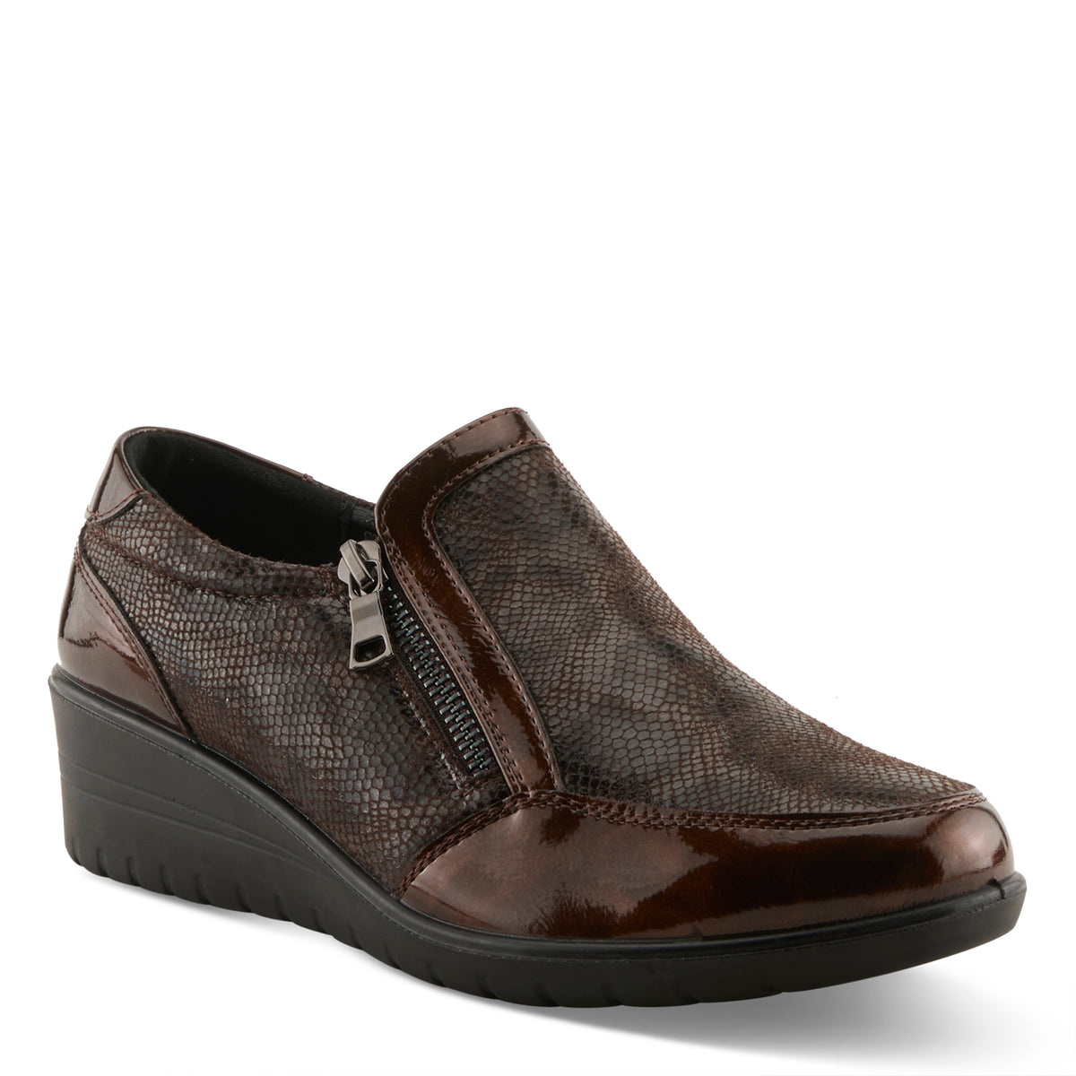 Flexus FLEXUS CONCHA SLIP-ON SHOES comfort shoe in brown with flexible sole