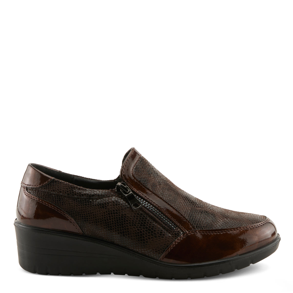 Flexus FLEXUS CONCHA SLIP-ON SHOES comfort shoe in brown with flexible sole