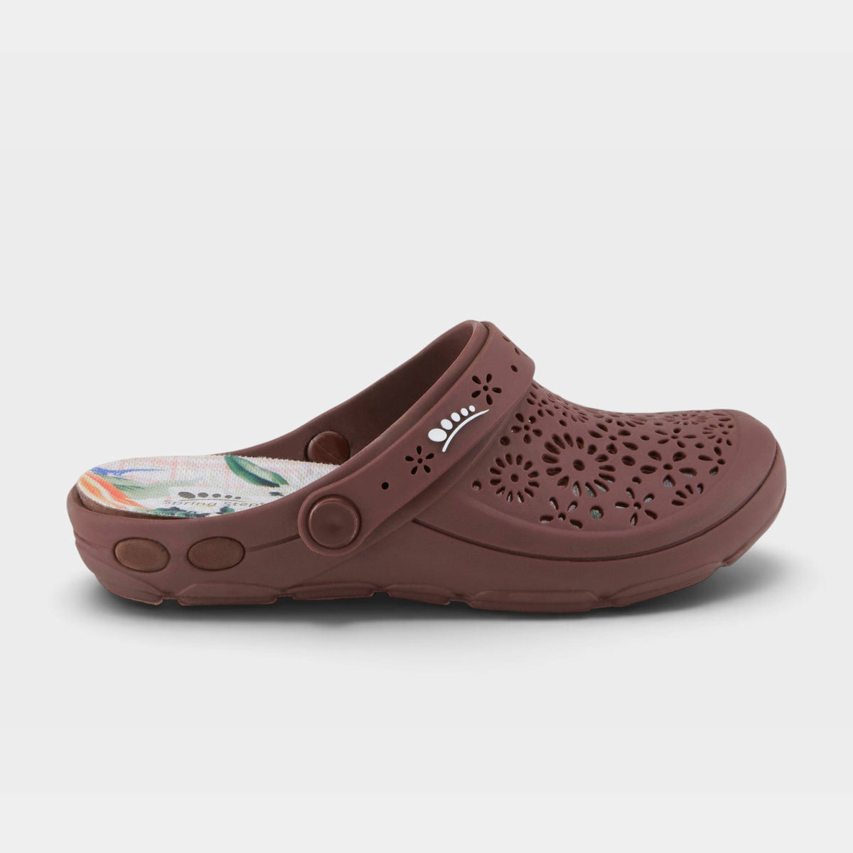 Spring Step – Contigo – Dark Plum – Clog