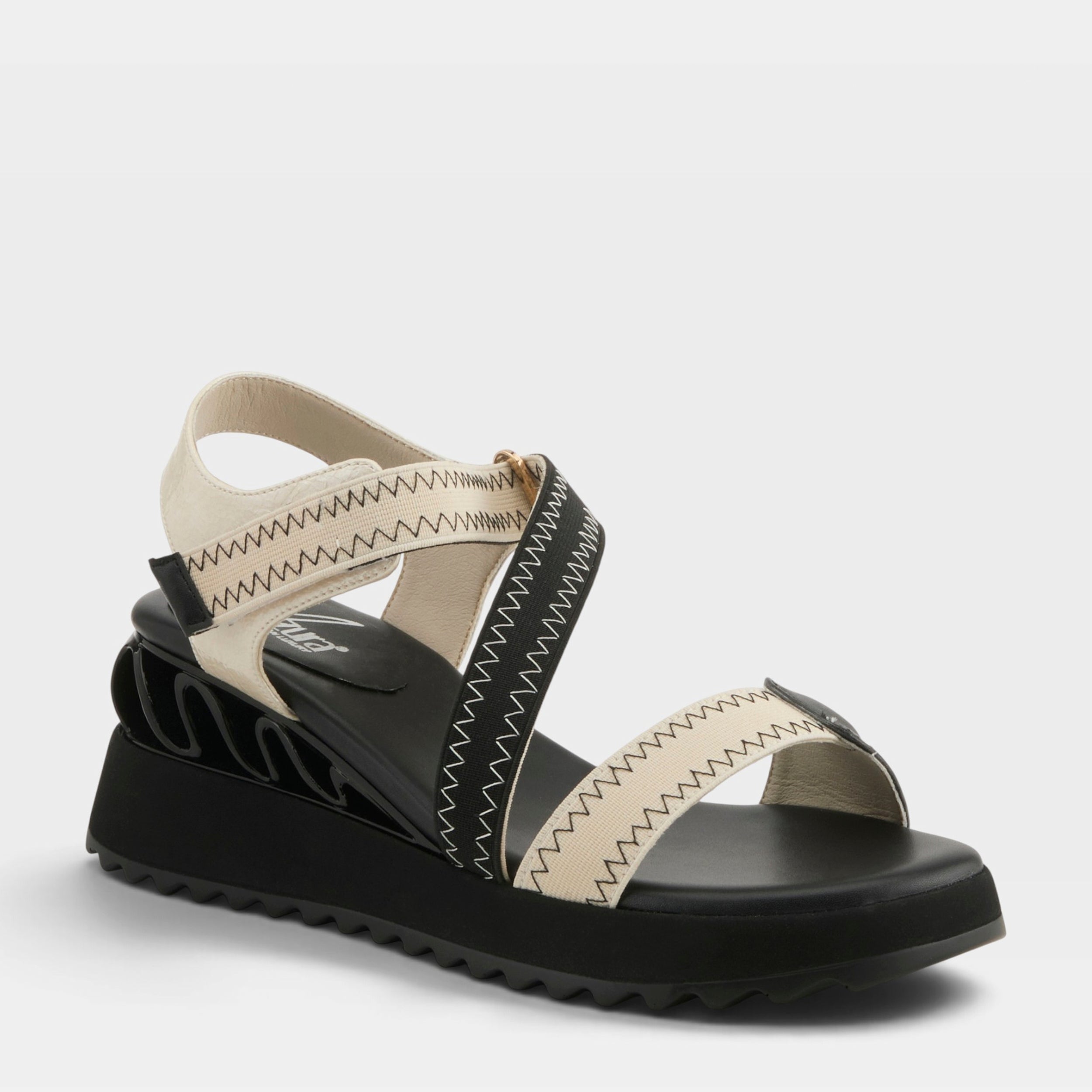 Azura Coolbeans Black Multi Sandal