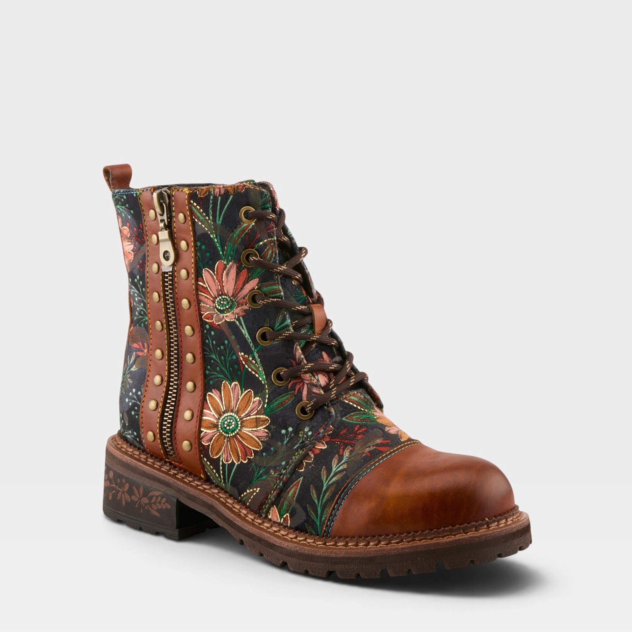 L'Artiste CORDEA BOOTS in CAMEL MULTI, front view