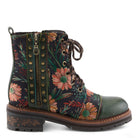 L'Artiste L'ARTISTE CORDEA BOOTS boot in green multi with handcrafted leather design