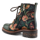 L'Artiste L'ARTISTE CORDEA BOOTS boot in green multi with handcrafted leather design