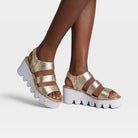 Azura Corrigate Gold Sandal