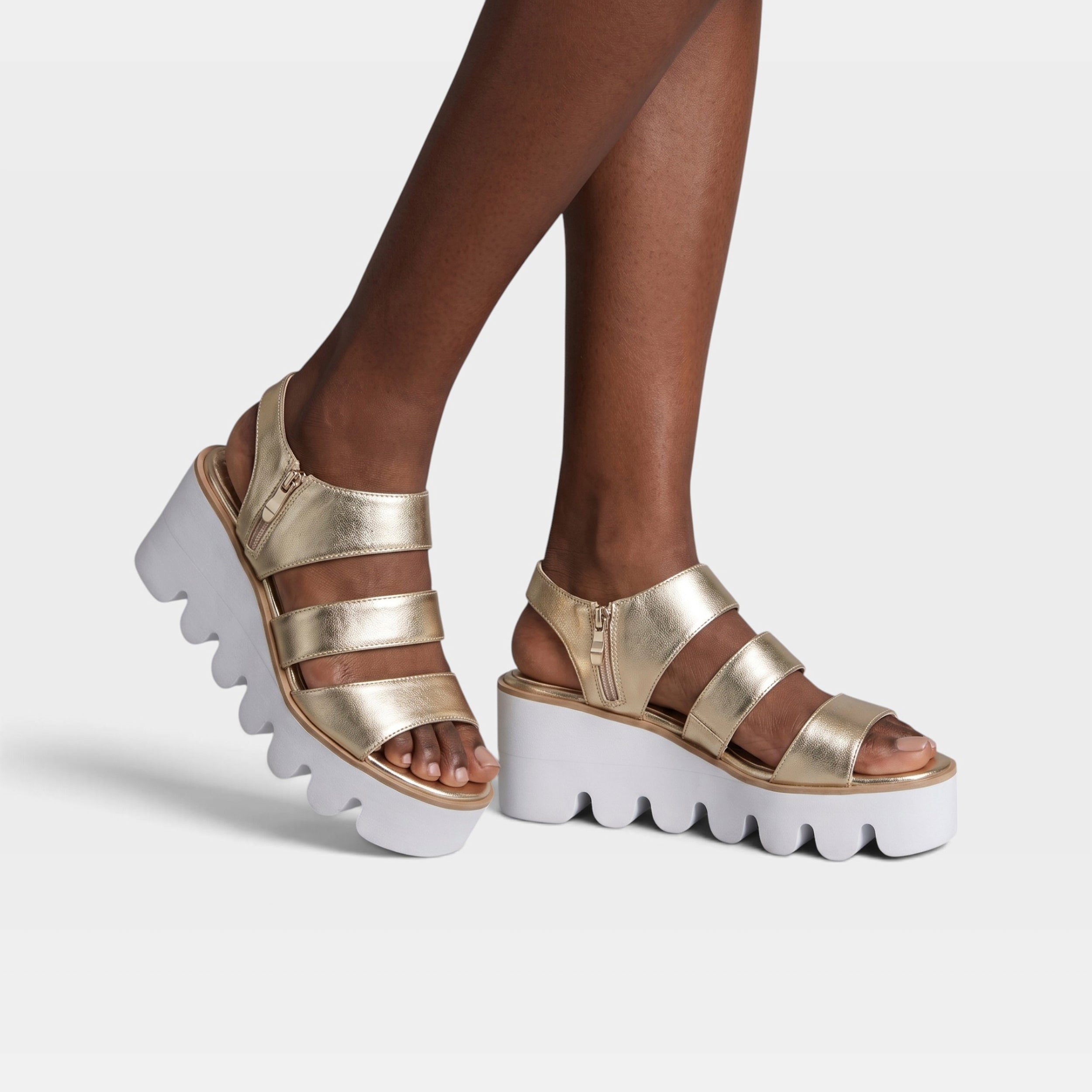Azura Corrigate Gold Sandal