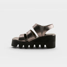 Azura Corrigate Pewter Sandal