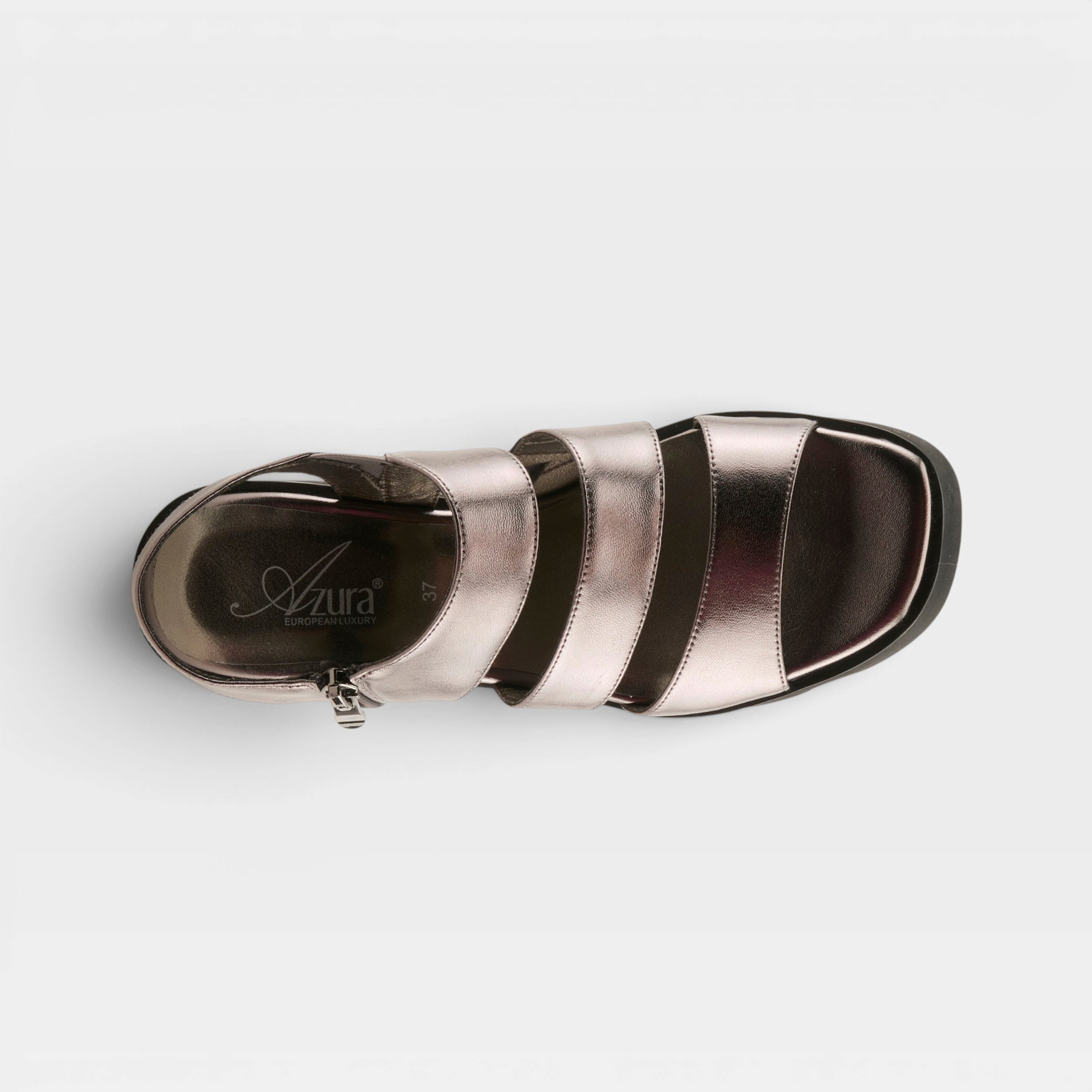 Azura Corrigate Pewter Sandal