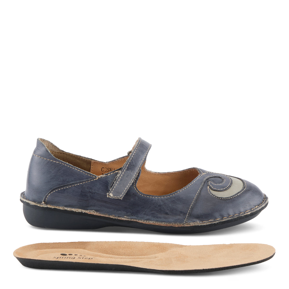 Spring Step Spring Step COSMIC Shoes shoe in blue with comfortable everyday design