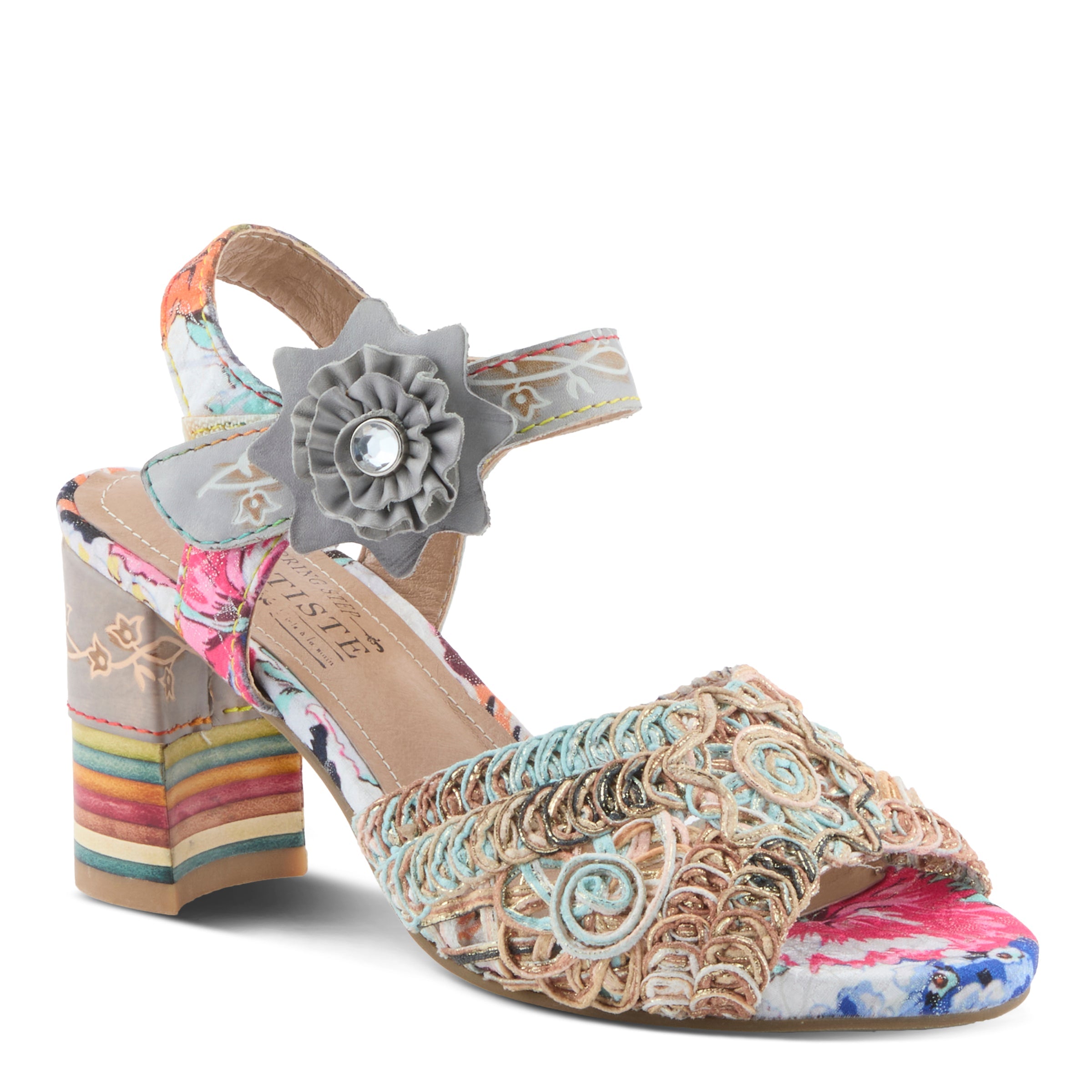 L'Artiste Cosmopleze Platform Heel Sandals - Spring Step Shoes