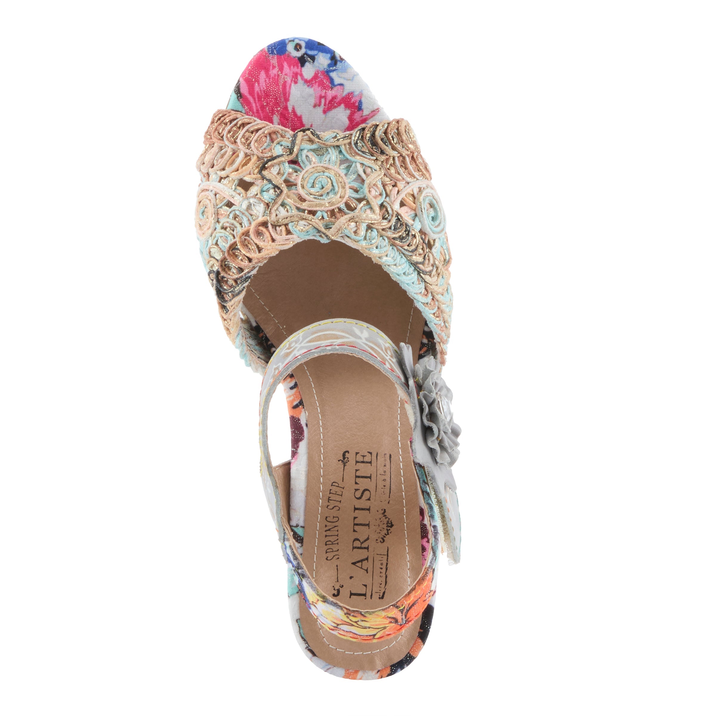 L'Artiste Cosmopleze Platform Heel Sandals - Spring Step Shoes
