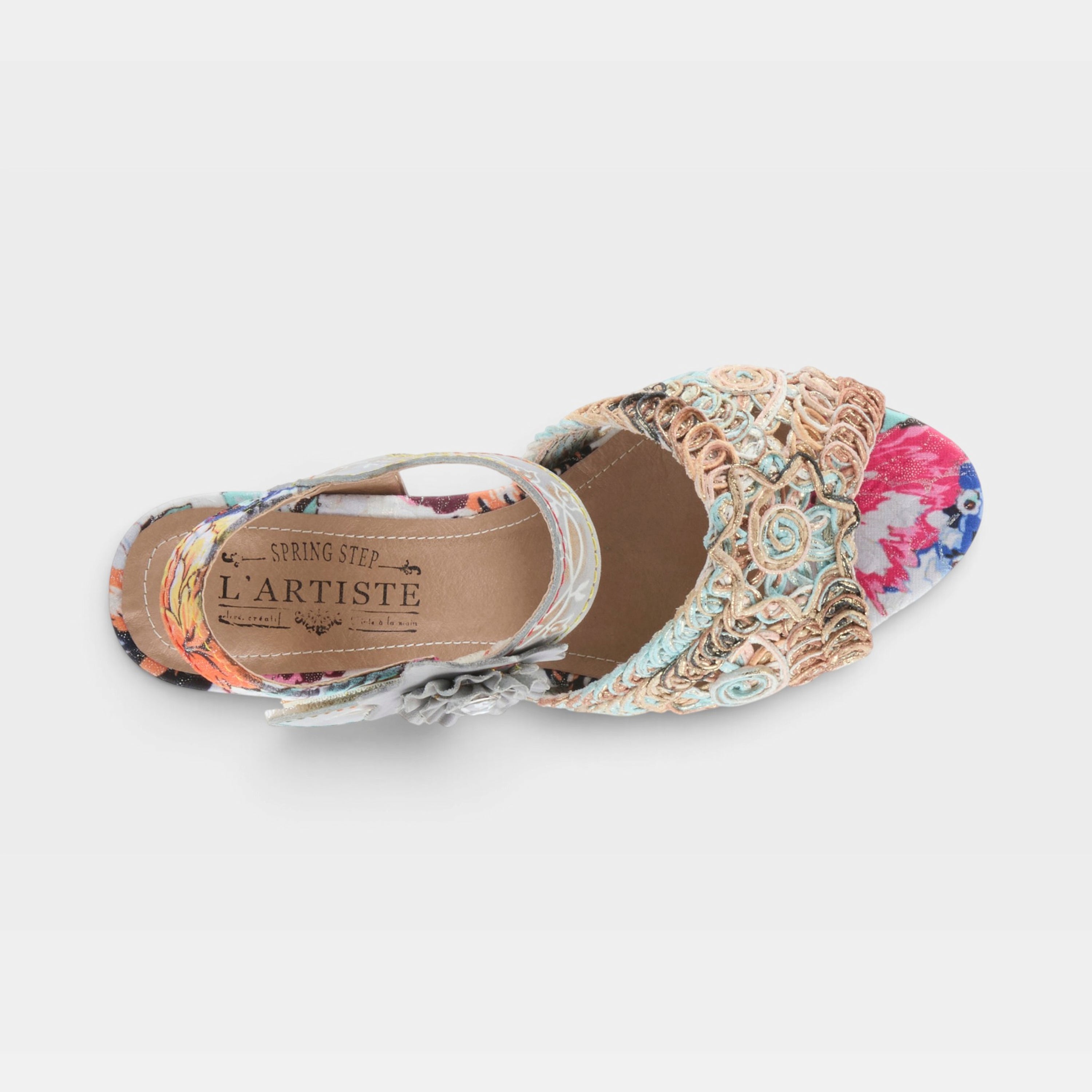 L'Artiste Cosmopleze Platform Heel Sandals - Spring Step Shoes