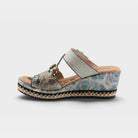 L'Artiste Coverup sandals in Ice, side view