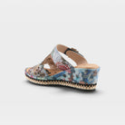 L'Artiste Coverup sandals in Navy Multi, alternate angle view