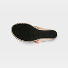 L'Artiste Coverup sandals in Peach, outsole view