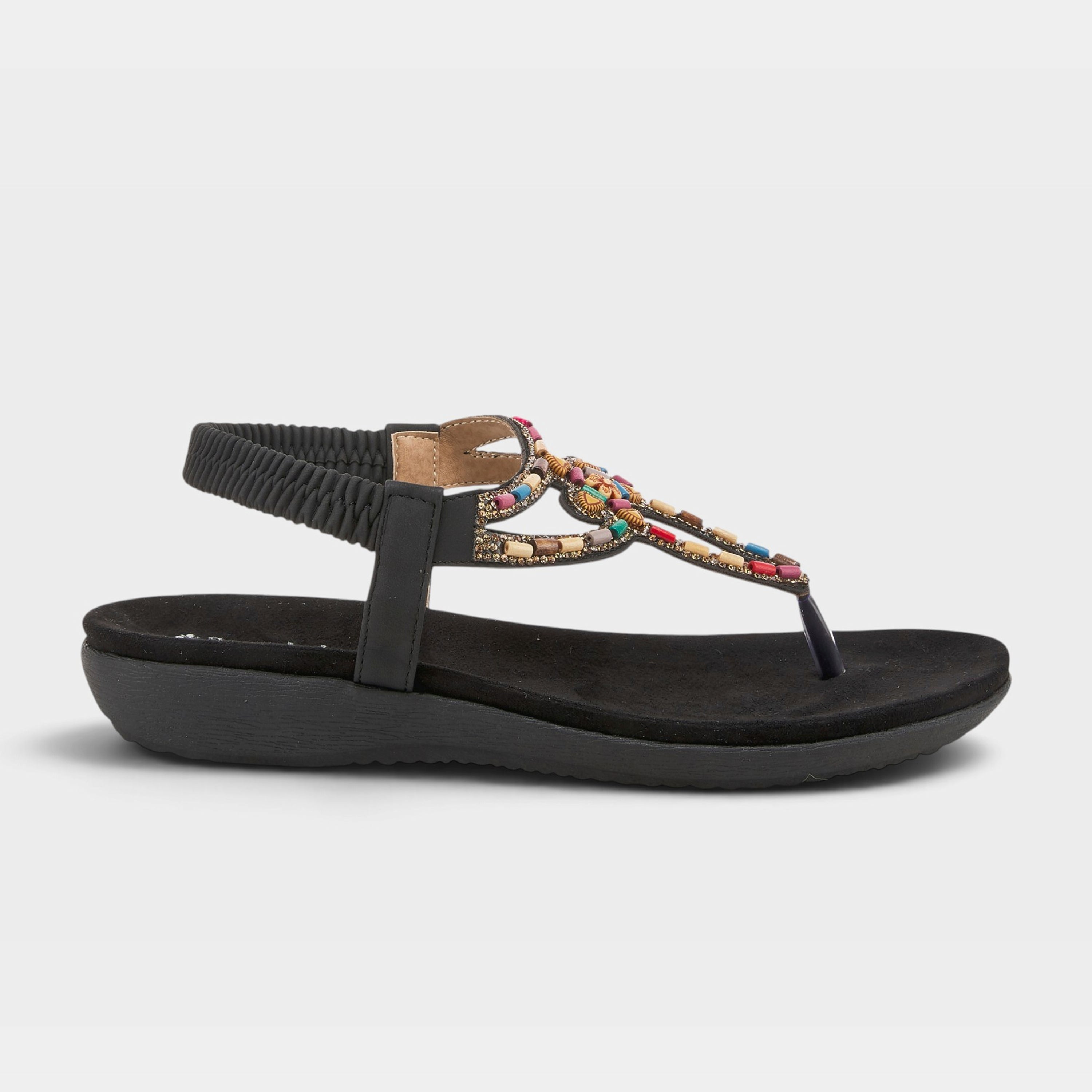 Patrizia Crema Black Sandal