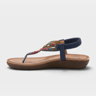Patrizia Crema Navy Sandal