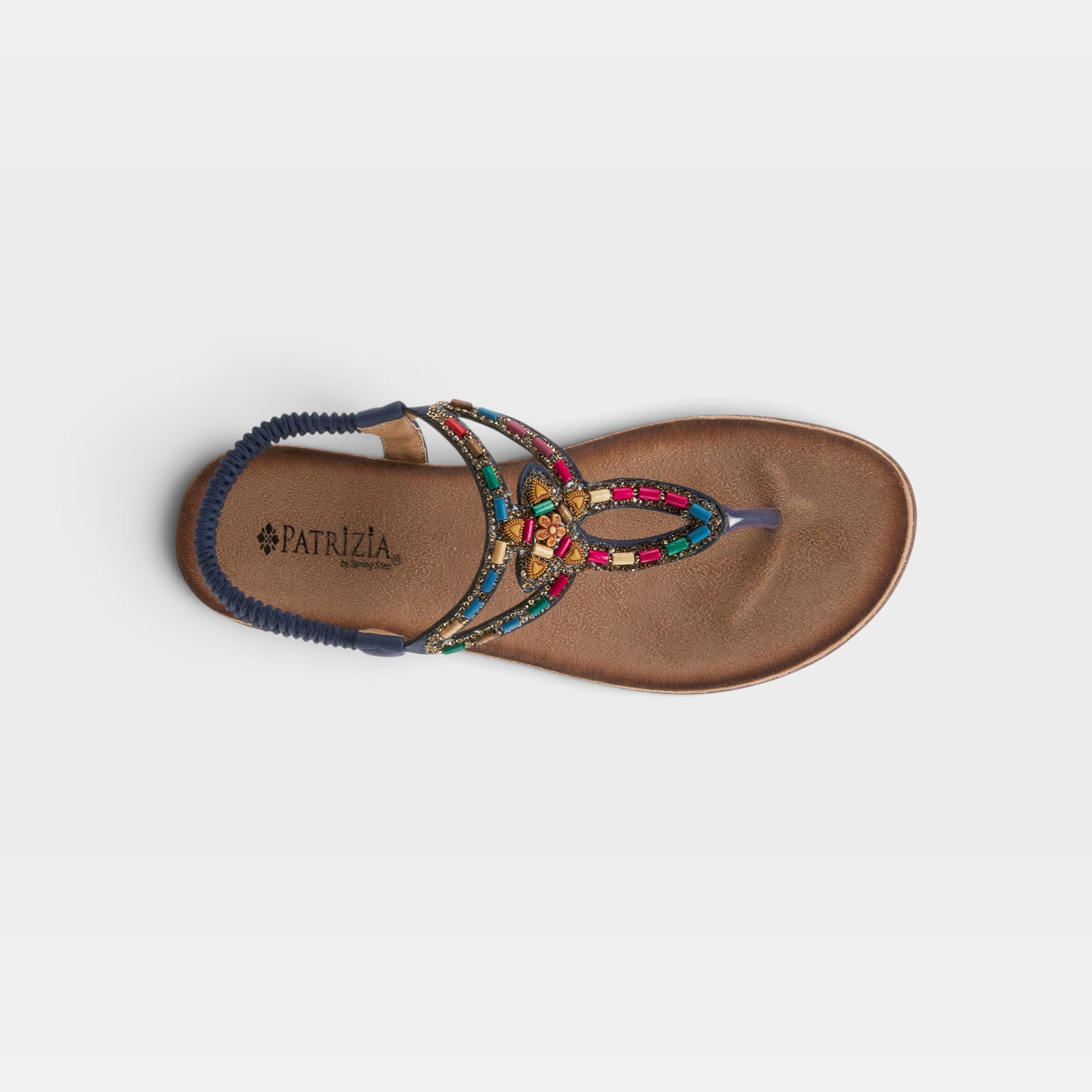 Patrizia Crema Navy Sandal