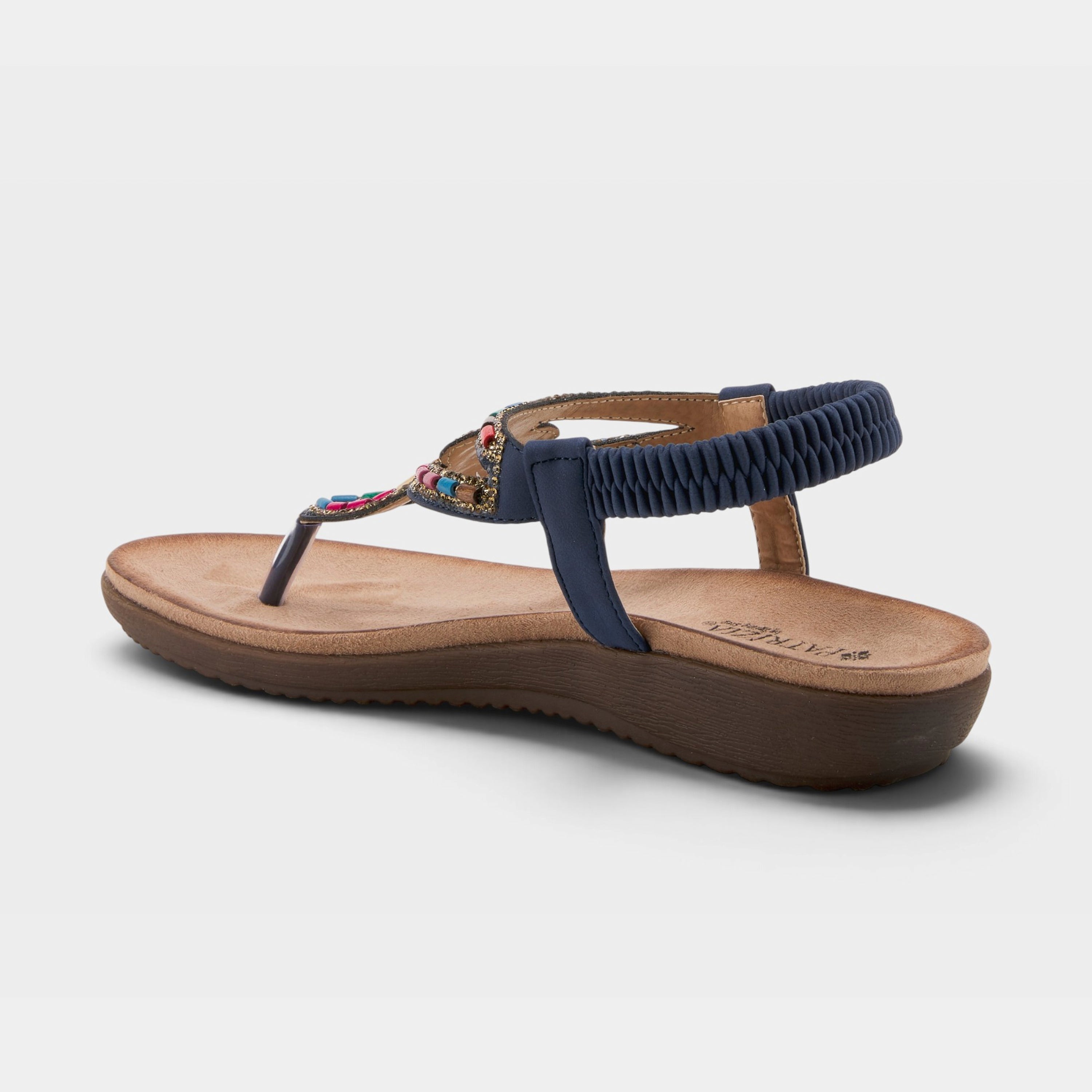Patrizia Crema Navy Sandal