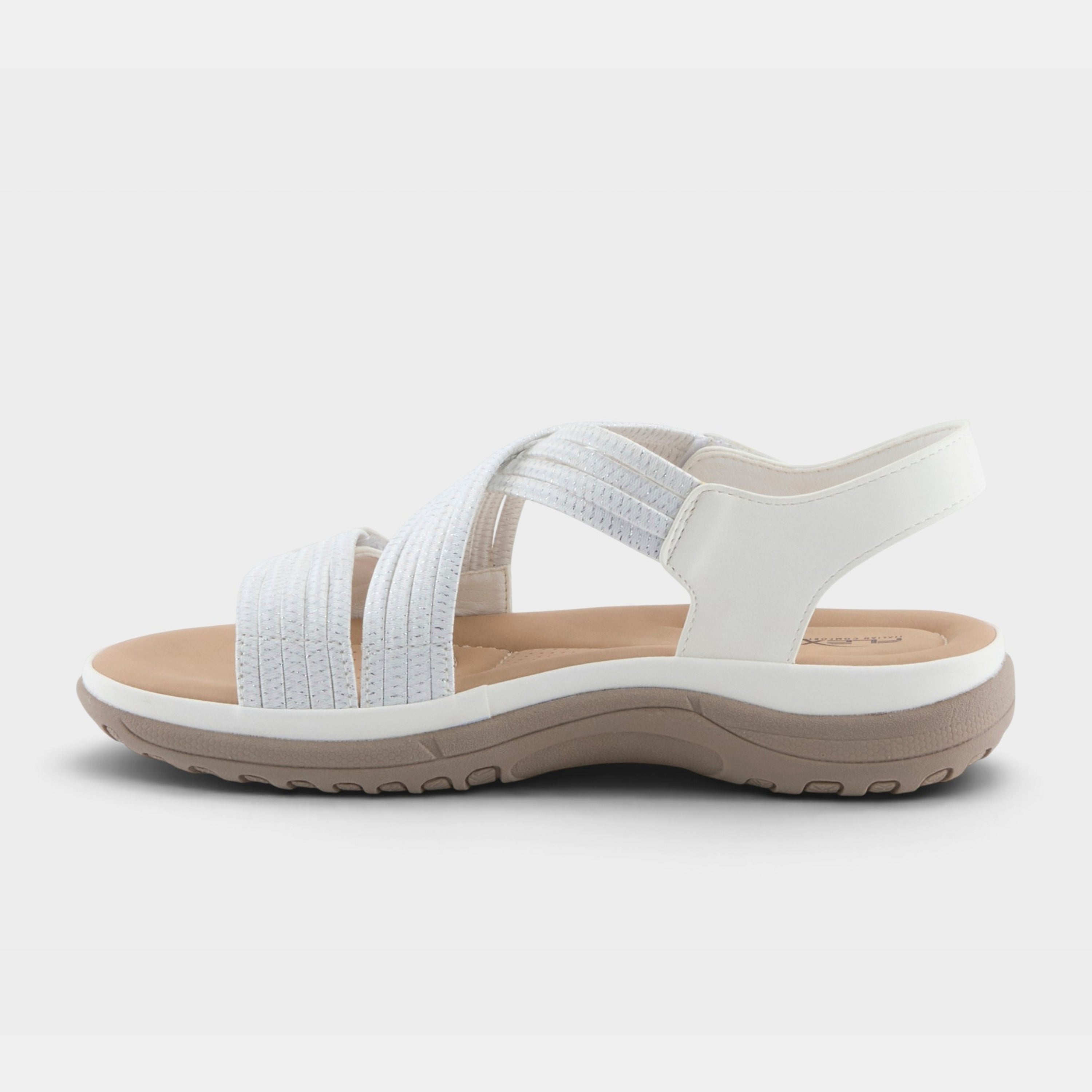 Flexus Crossbeam White Sandal