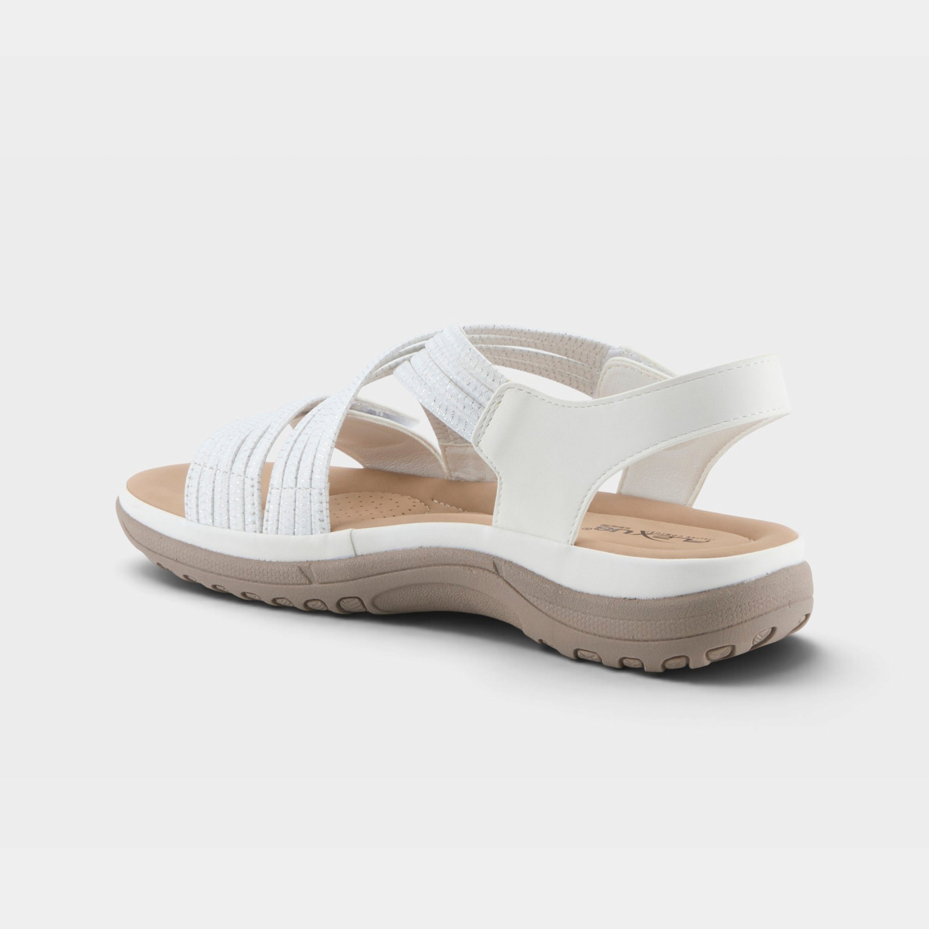 Flexus Crossbeam White Sandal