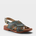 L'Artiste CROSSROADS SANDAL in GREY MULTI, front view