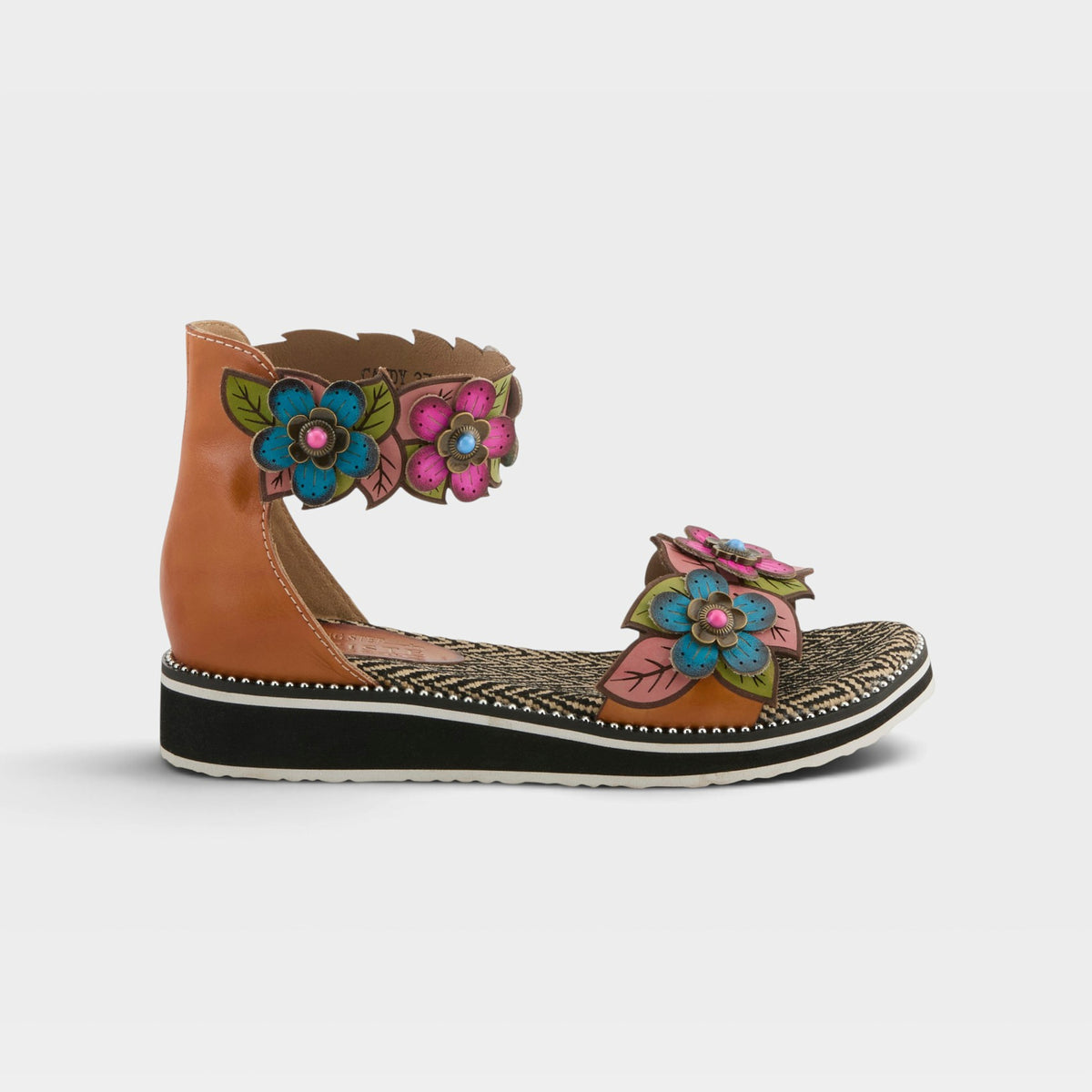 L'Artiste Cruzer sandals in Camel Multi, hero view
