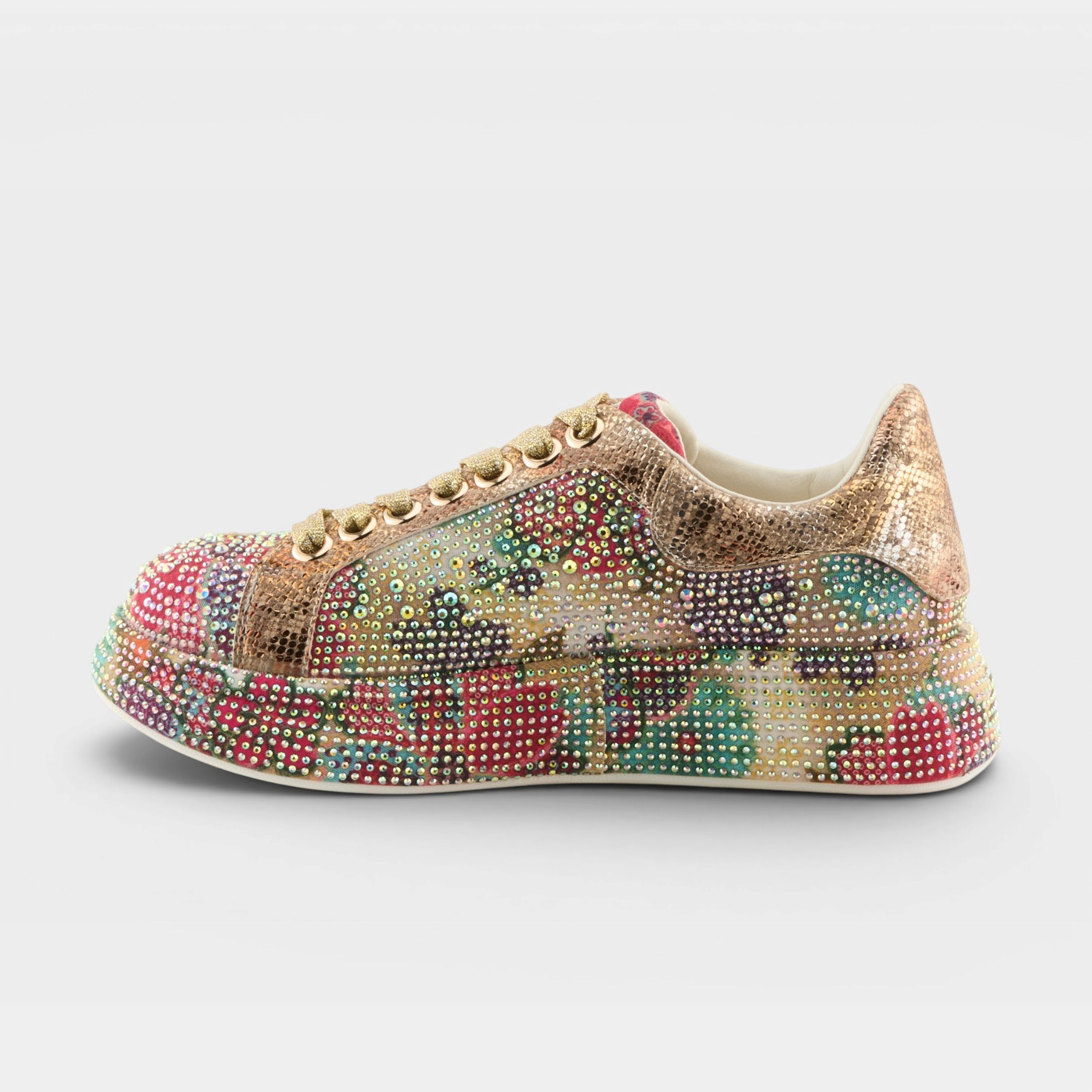 Azura Crystalushus Gold Multi Shoe