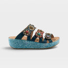 L'Artiste Cuddlecake sandals in Navy Multi, hero view