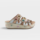L'Artiste Cuddlecake sandals in White Multi, hero view