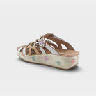 L'Artiste Cuddlecake sandals in White Multi, alternate angle view
