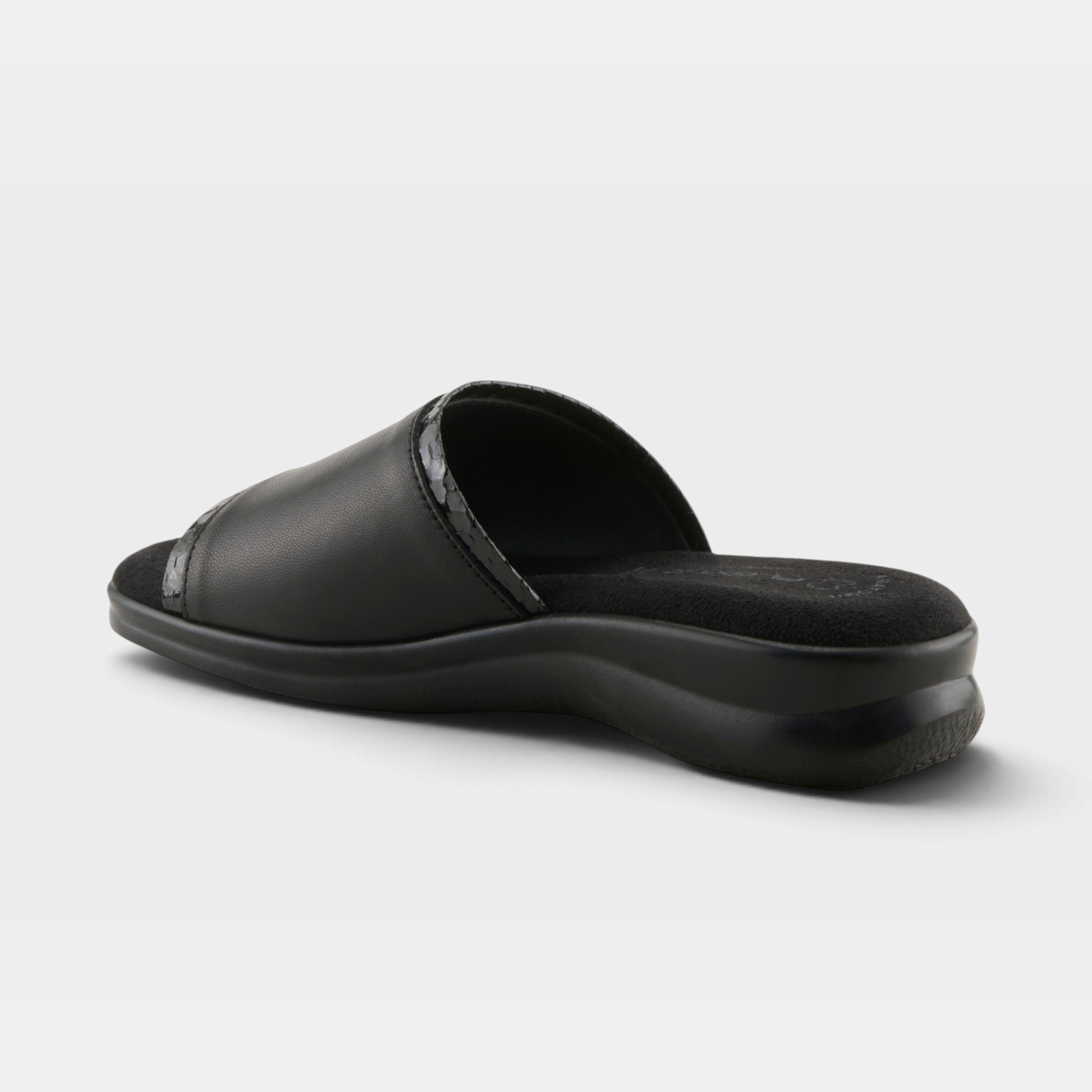 Flexus Cumbia Black Leather Sandal