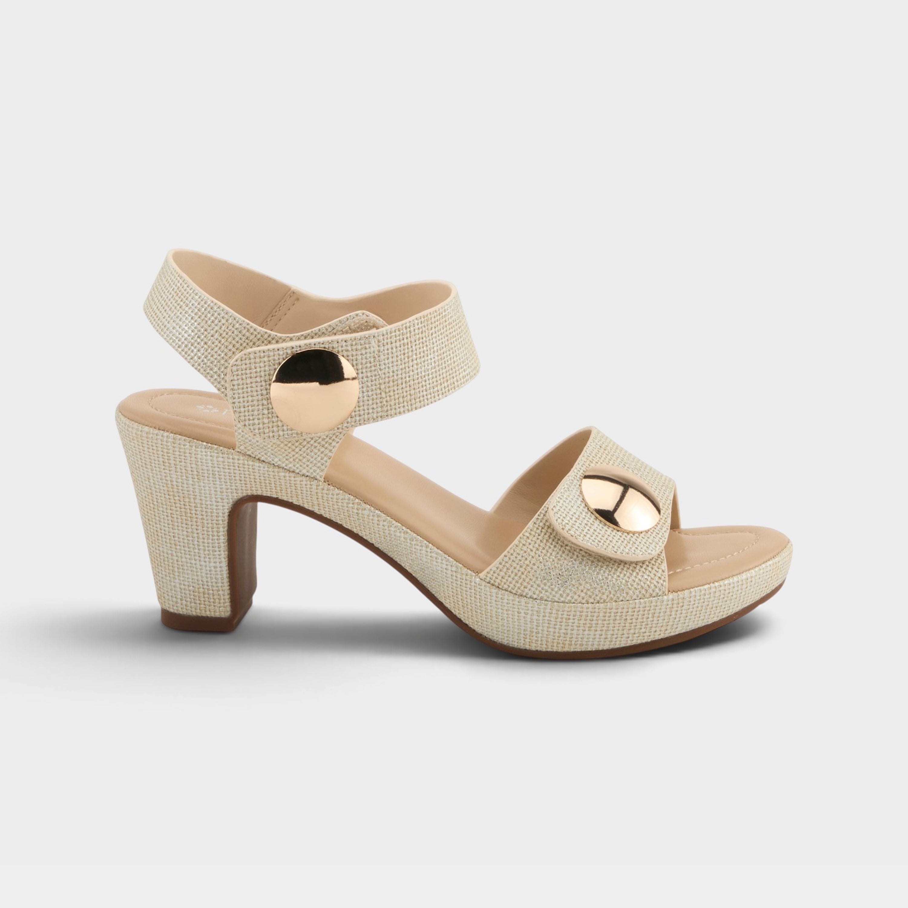 Patrizia Dade-Woven Bone Sandal