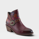 L'Artiste DAINTYLADY BOOTS in BORDEAUX MULTI, front view