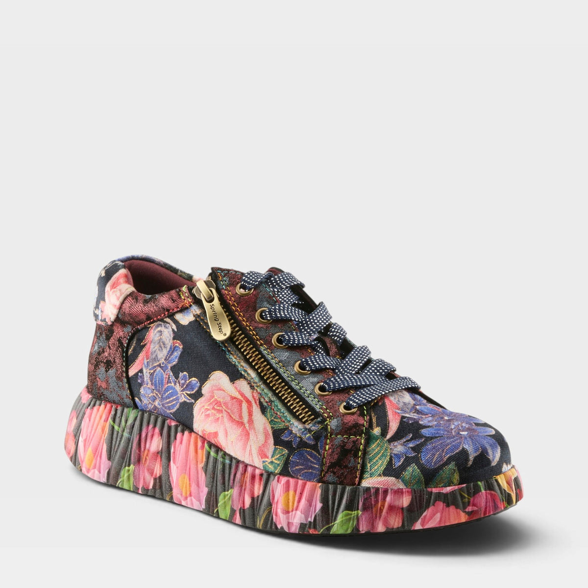 L'Artiste DALLYN SNEAKERS in BLACK MULTI, front view
