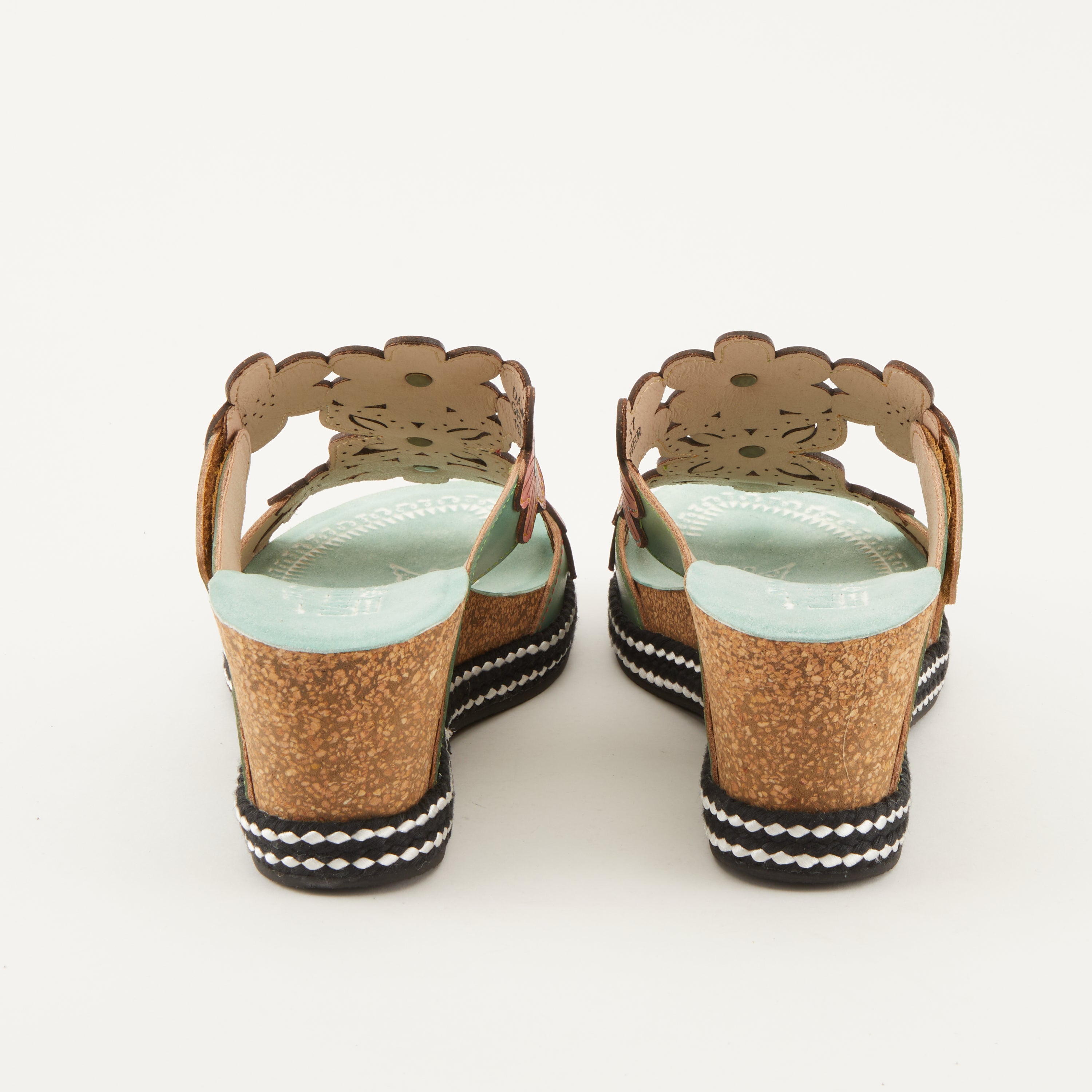 Mint green wedge sandals on sale