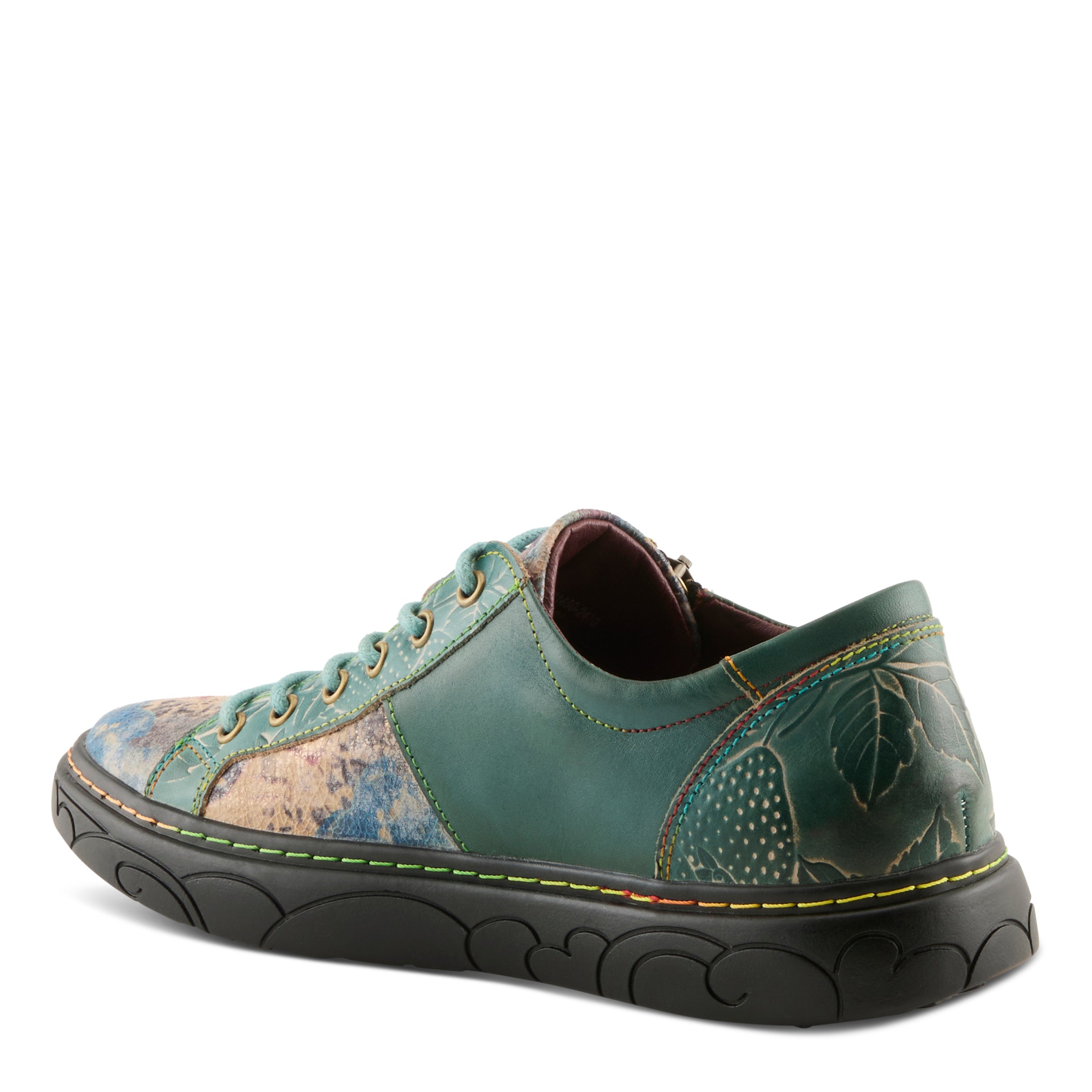 L'artiste Danli-Bloom Leather Zipper Sneakers Shoe – Spring