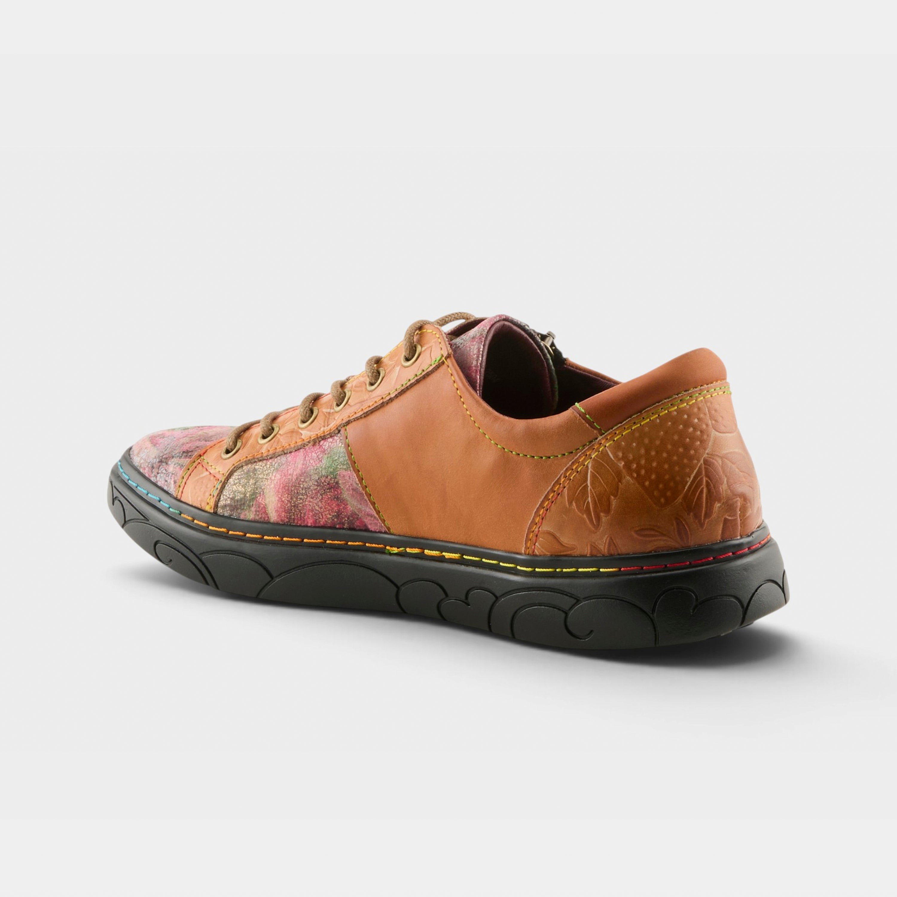 L'Artiste Danli-Bloom sneaker shoes in Camel Multi, alternate angle view