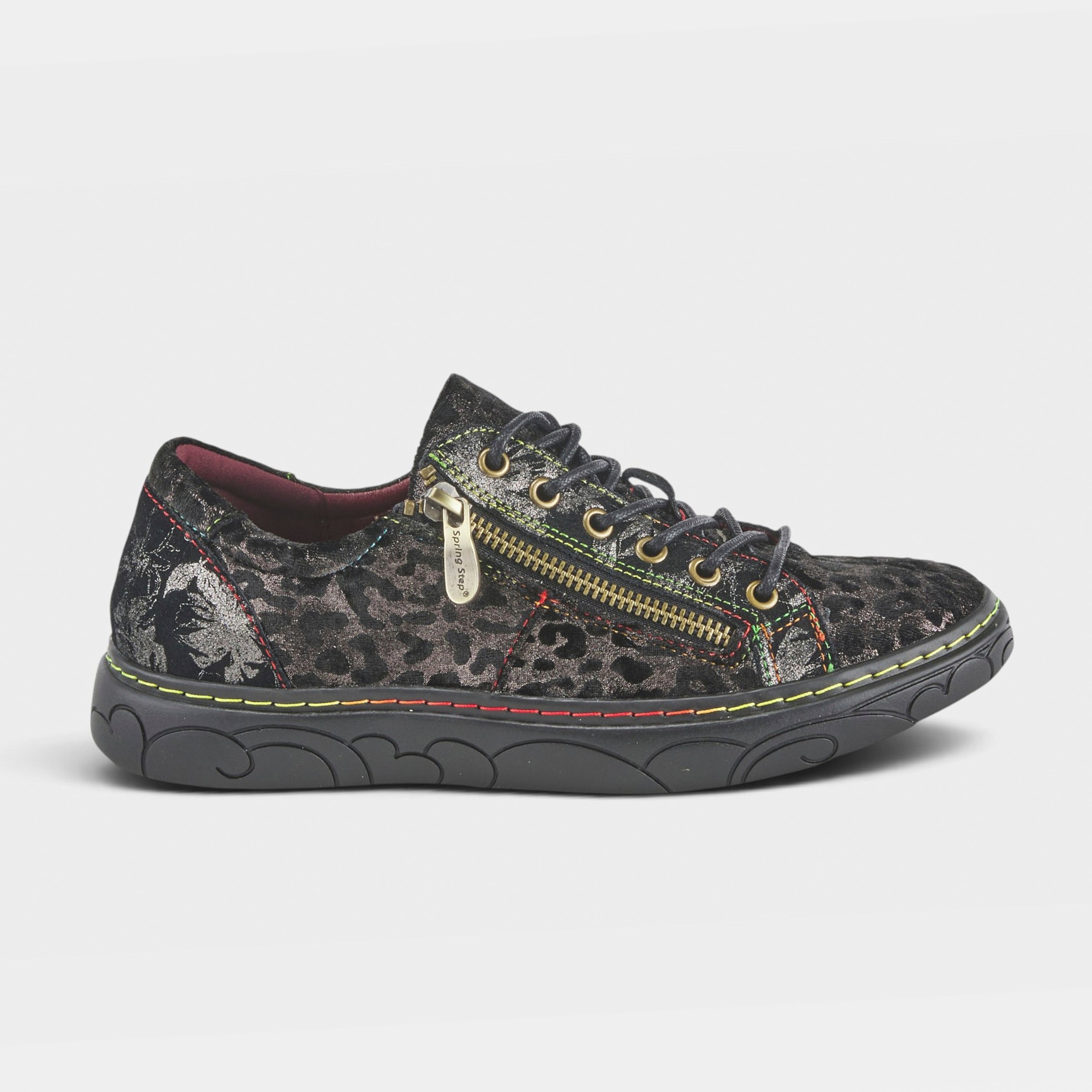 L'Artiste Danli-Cheeta sneakers in Pewter Multi, hero view