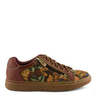 L'Artiste L'ARTISTE DANLI-FAB SNEAKER SHOE shoe in brown multi with handcrafted leather design