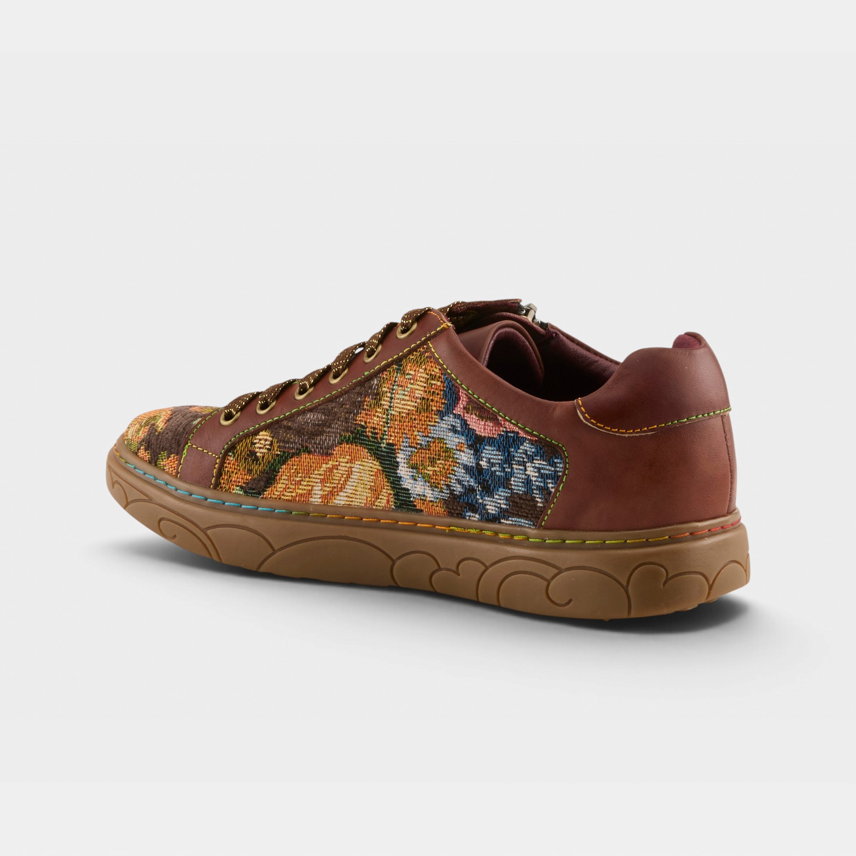 L'Artiste Danli-Fab sneakers in Brown Multi, alternate angle view