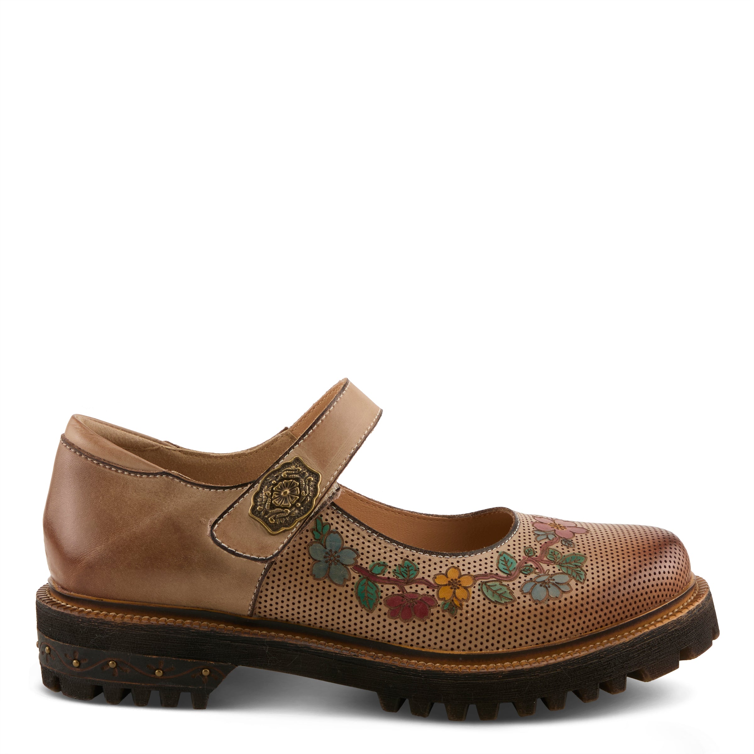 Floral & Embroidered Mary Jane Flats Women – Spring Step Shoes
