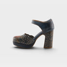 L'Artiste Debbihary Mary Jane shoes in Navy Multi, side view