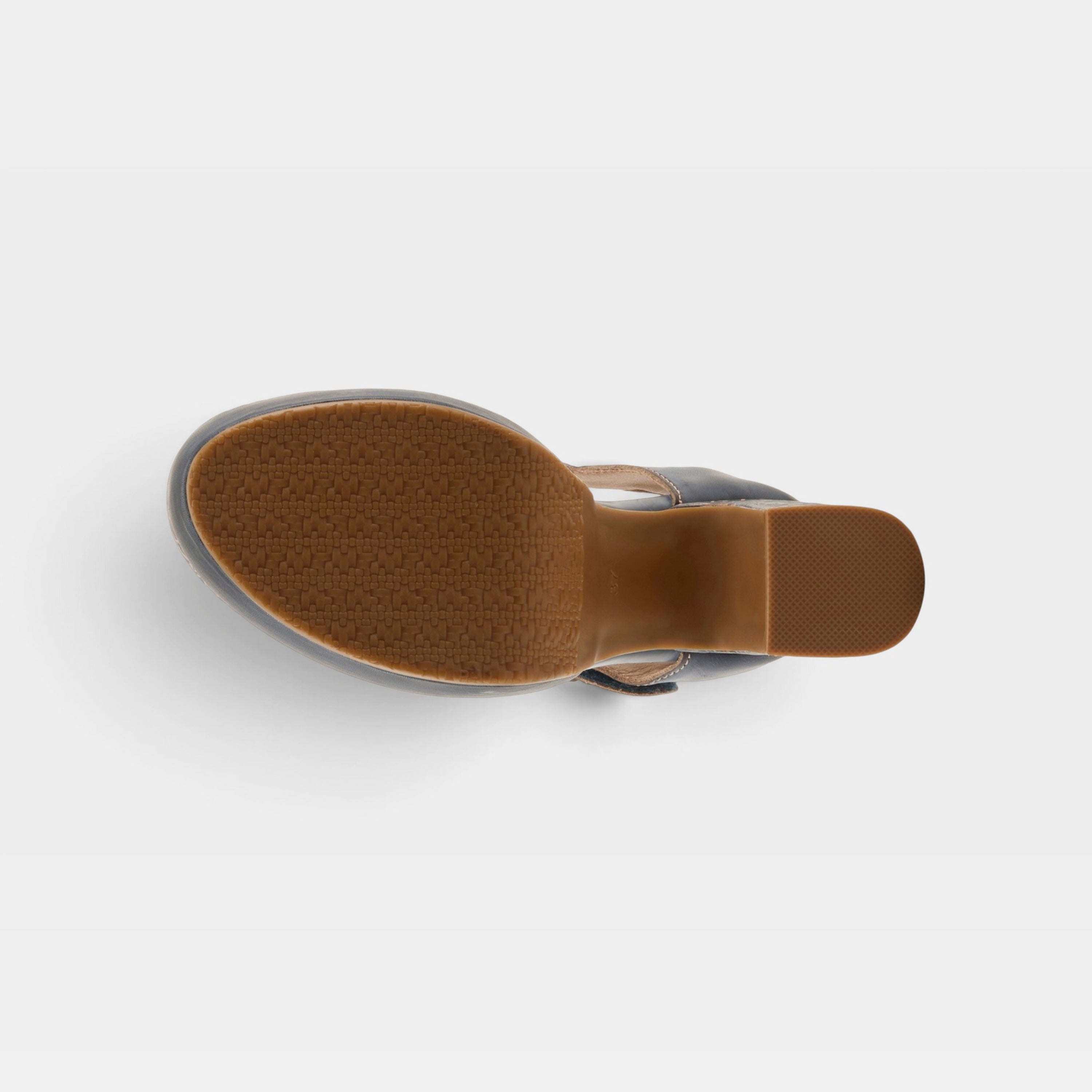 L'Artiste Debbihary Mary Jane shoes in Navy Multi, outsole view