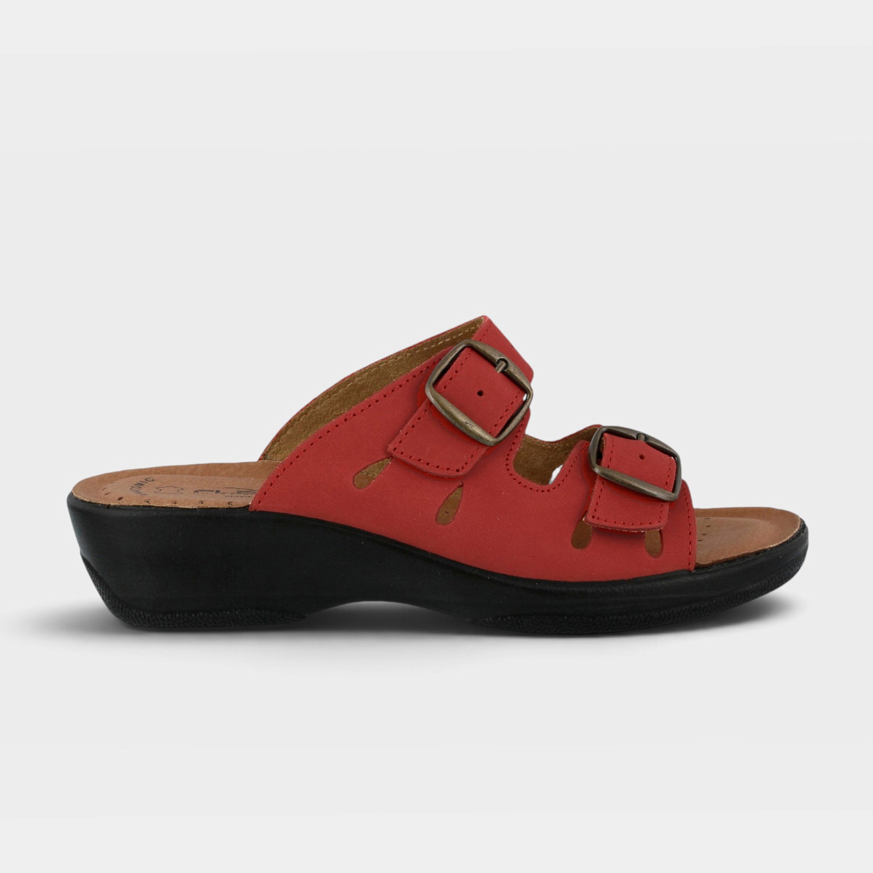 Flexus Decca Red Nubuck Sandal