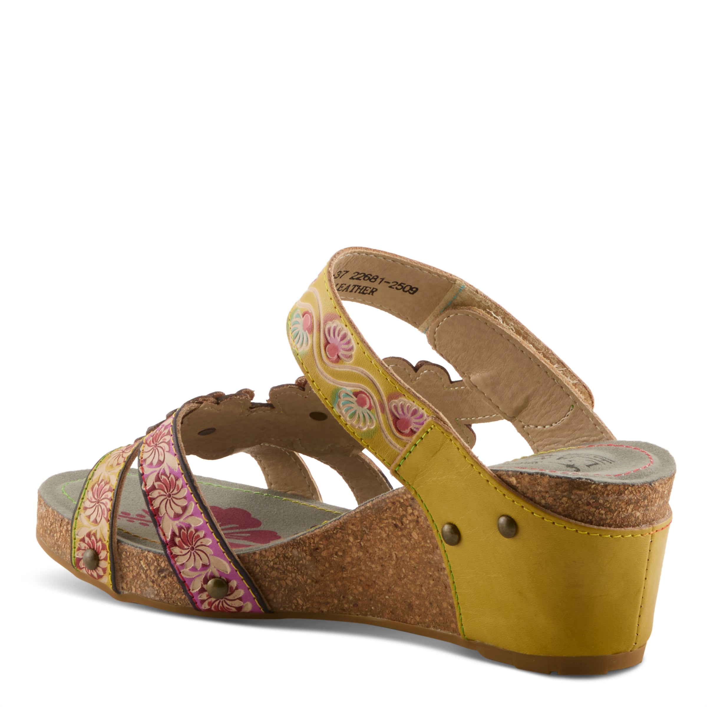 (取寄) ラルティストバイスプリングステップ レディース ポピュラー L'Artiste by Spring Step women Popular Yellow Multi L'artiste Woman's Delight Slide Sandals – Spring Step Shoes