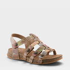 L'Artiste DELILA SANDALS in MANGO MULTI, front view