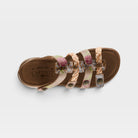 L'Artiste Delila sandals in Mango Multi, top view